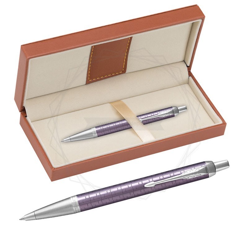 Długopis Parker IM Premium Ciemny Fiolet CT w brązowym pudełku [1931638/11]  