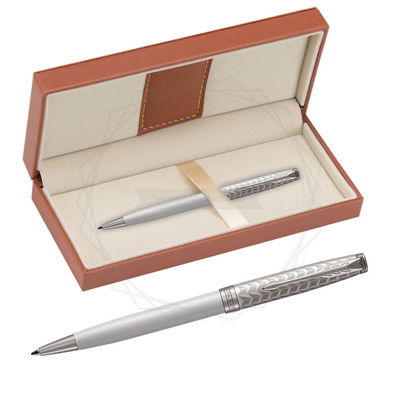 Długopis Parker Sonnet Perła i Metal CT w brązowym pudełku [1931550/11]  