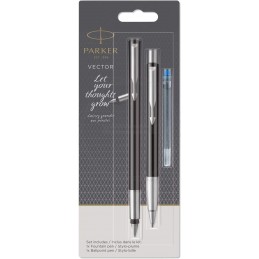 Długopis Vector + Pióro wieczne Parker czarne [DUOVECTOR1]Długopis Vector + Pióro wieczne Parker czarne...