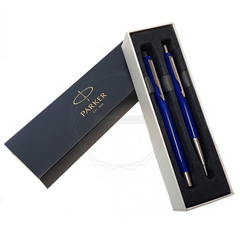 Długopis Vector + Pióro wieczne Parker niebieskie [DUOVECTOR2]  