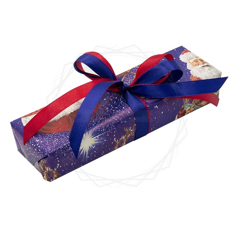 Pakowanie prezentów - Boże narodzenie, papier granatowy [WZ0024]  