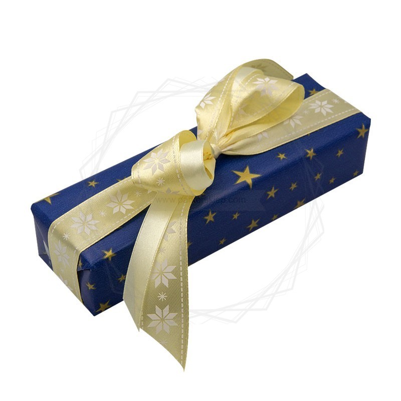 Pakowanie prezentów - Boże narodzenie, papier granatowy [WZ0026]  
