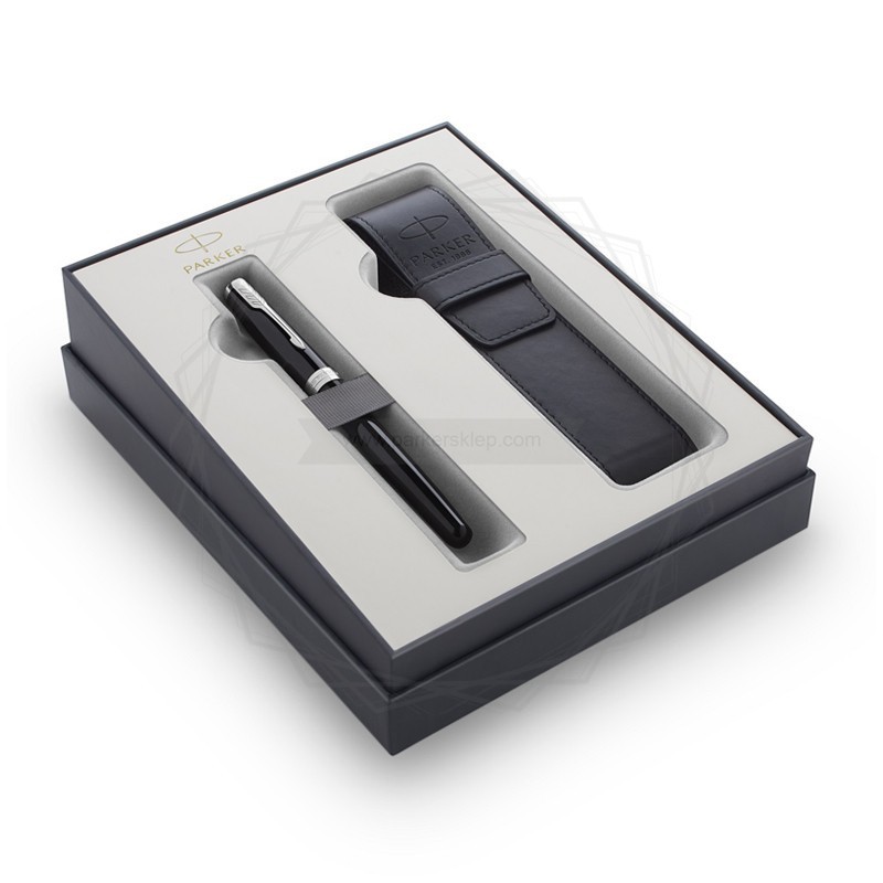 Zestaw Prezentowy Parker Pióro Sonnet Czarne CT + etui [2121709]  