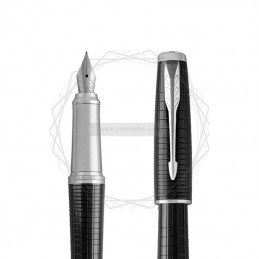 Zestaw Parker Urban Premium Ebony Metal ze Srebrną Tabliczką [1931613/ST]