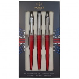 Długopis Jotter + Pióro wieczne + Ołówek Jotter czerwony [TRIO2]