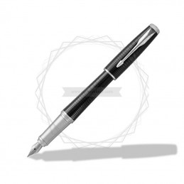 Zestaw Parker Urban Premium Ebony Metal ze Srebrną Tabliczką [1931613/ST]