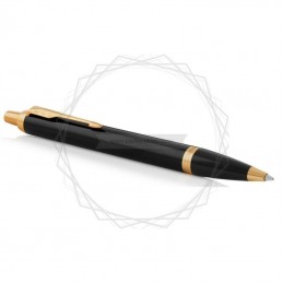 Zestaw - Długopis Parker IM Czarny GT z grawerem i tabliczką