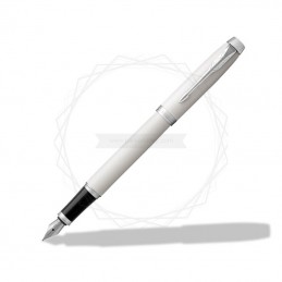 Długopis IM + Pióro Wieczne IM Parker Białe CT [DUOIM8]
