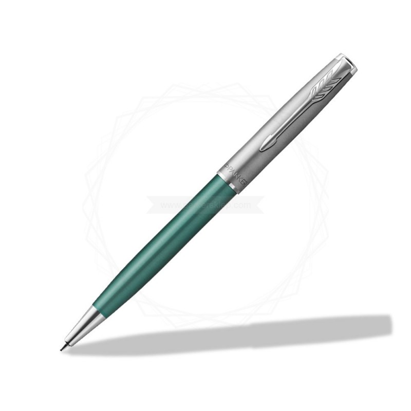 Długopis Parker Sonnet Sand Blasted Metal Zielony [2169365]  