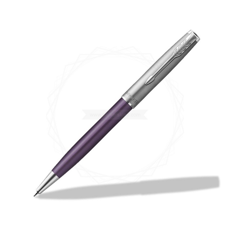 Długopis Parker Sonnet Sand Blasted Metal Fioletowy [2169369]  