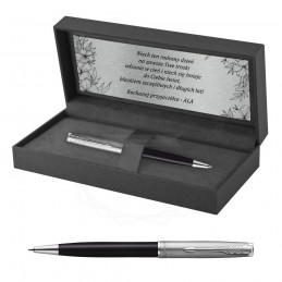 Długopis Parker Sonnet Sand Blasted Metal Czarny w Pudełku z Grawerem [2146867/1]Długopis Parker Sonnet Sand Blasted Metal...