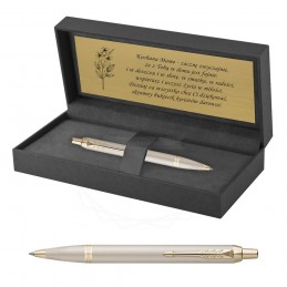 Długopis Parker IM Professionals Monochrome Champagne  w Pudełku z Grawerem [2172956/2]Długopis Parker IM Professionals Monochrome...