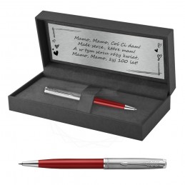 Długopis Parker Sonnet Sand Blasted Metal Czerwony w Pudełku z Grawerem [2146851/2]Długopis Parker Sonnet Sand Blasted Metal...