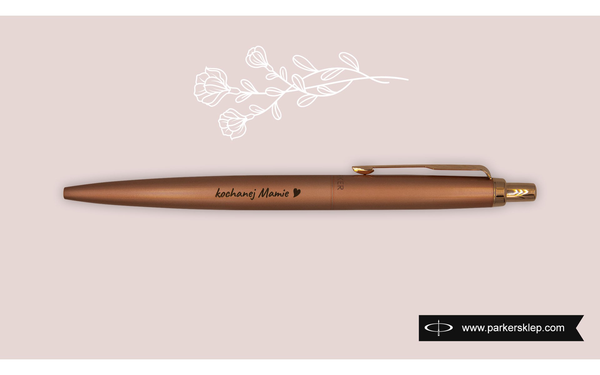  Długopis Parker Jotter XL Monochrome Pink Gold [2122755] z grawerem dla mamy
