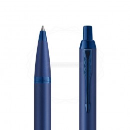 Długopis + Pióro Parker IM Professionals Monochrome Blue z grawerem [2172966/2]