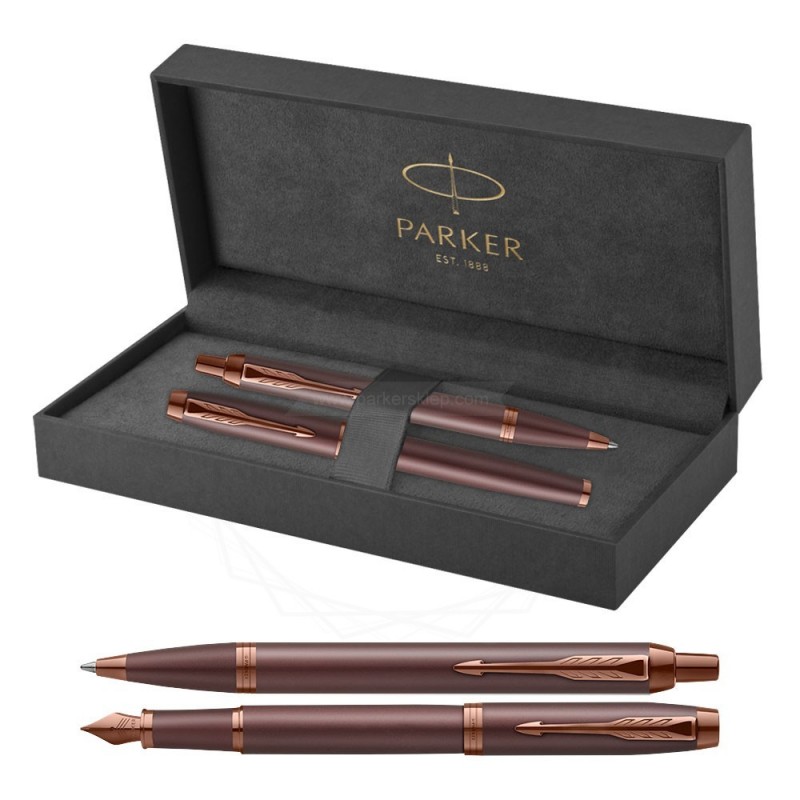 Długopis + Pióro Parker IM Professionals Monochrome Burgundy [2190514/2]  