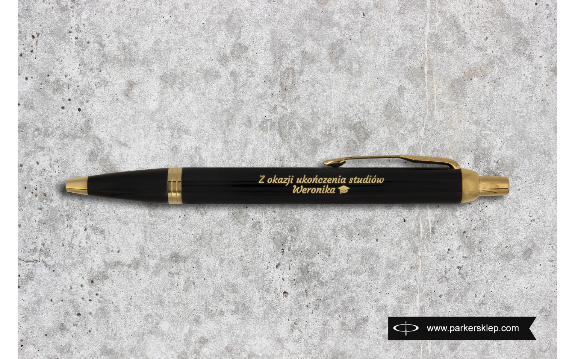  Długopis Parker IM Czarny GT [1931666] z grawerem