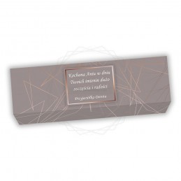 Obwoluta na pudełko geometryczna jasna [O004]