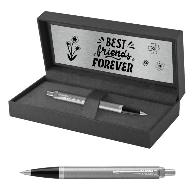 Długopis Parker IM Stainless Steel CT w Pudełku z Grawerem [2143631/22]  