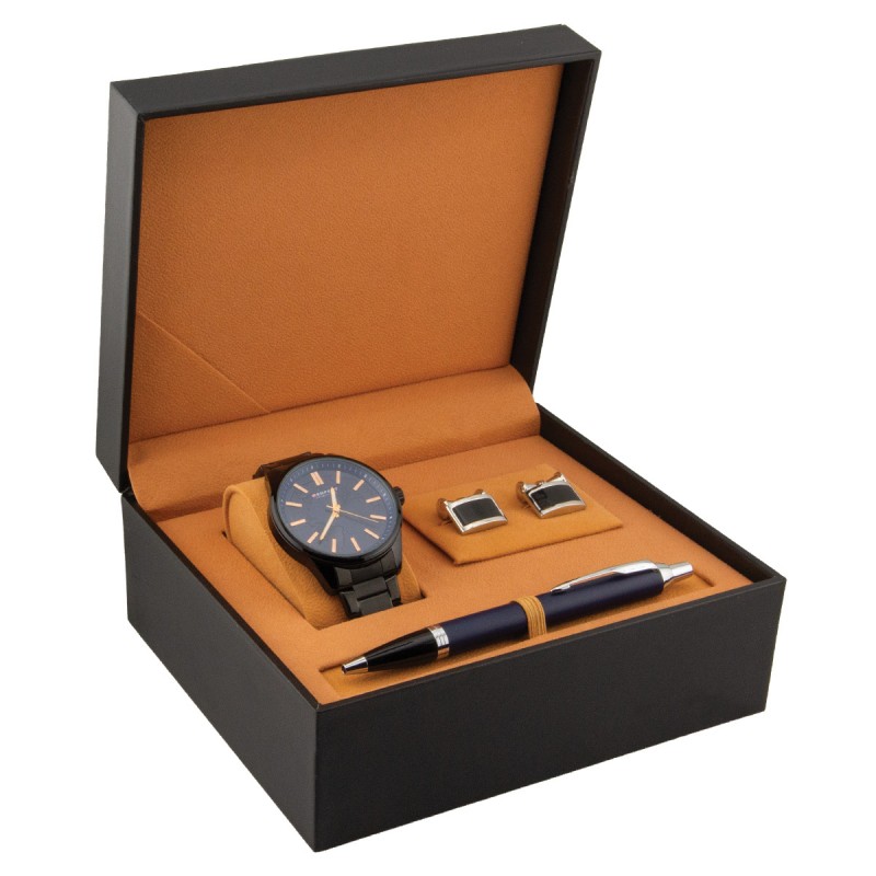 Zestaw Długopis Parker IM Blue CT + Zegarek Perfect + Spinki [1931581/1]  