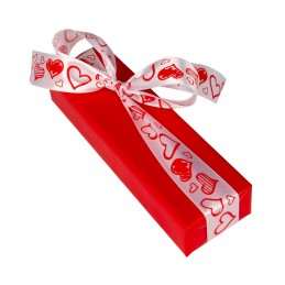 Pakowanie prezentów - papier czerwony w serca (WZ0039)Pakowanie prezentów - papier czerwony w serca...