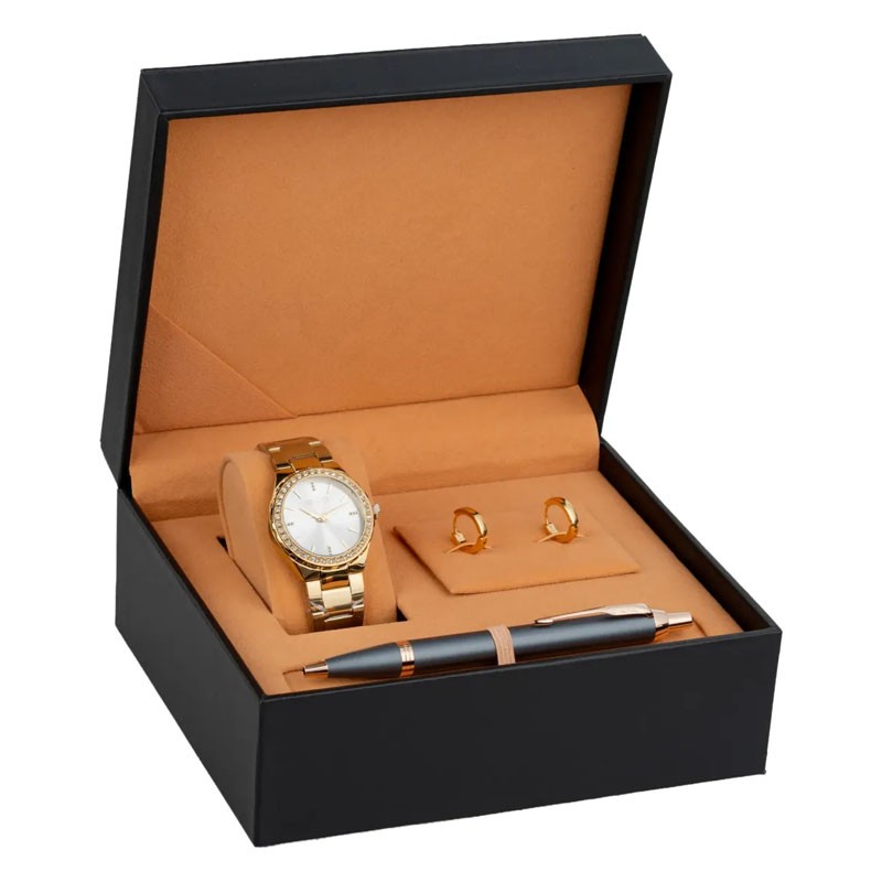 Zestaw Prezentowy Długopis Parker IM Rituals Turquoise Slate + Zegarek Paul Lorens + Kolczyki (2235424/1)  