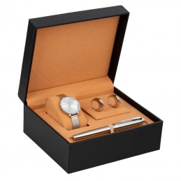 Zestaw Pióro wieczne Parker IM Stainless Steel CT + Zegarek Paul Lorens + Kolczyki (2143635/8)Zestaw Pióro wieczne Parker IM Stainless Steel...