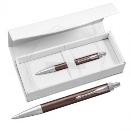 Długopis Parker IM Premium Brązowy CT w białym pudełku [1931679/4]