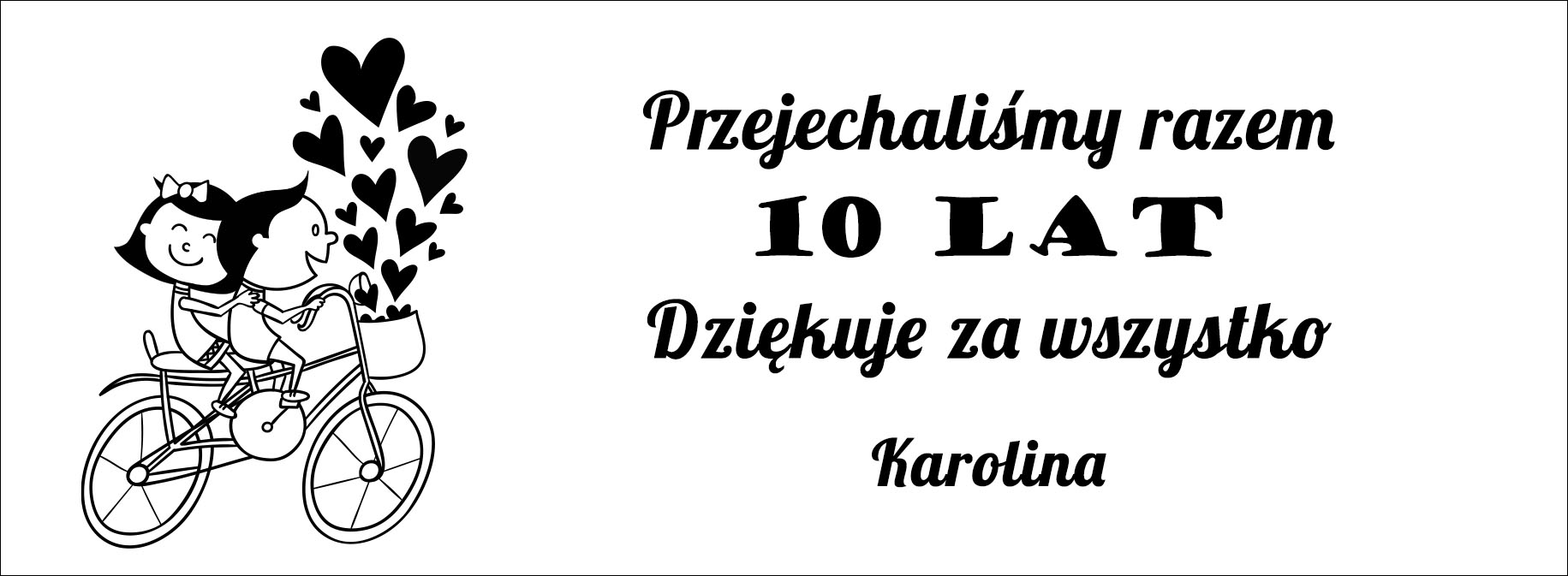 Tabliczka - życzenia dla męża nr 5