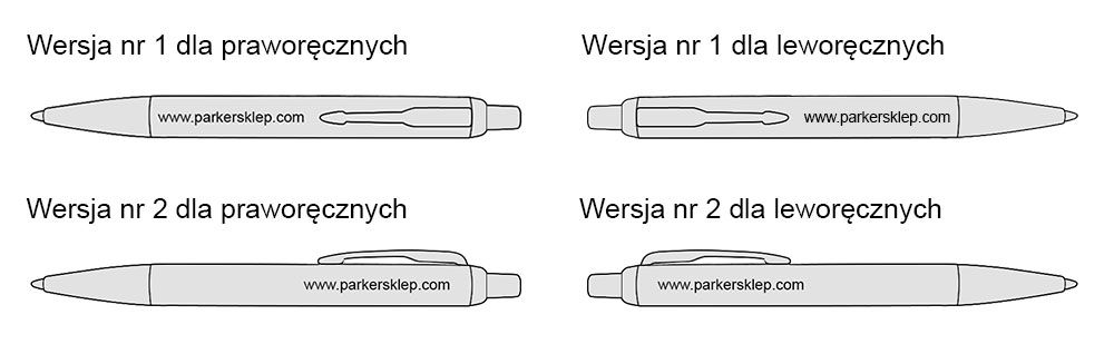 grawer na długopisie wzory nadruku