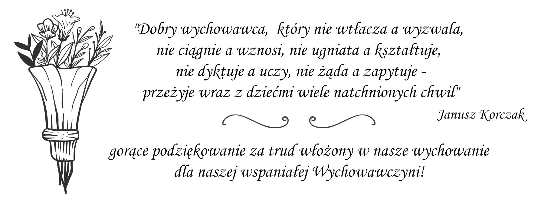 grawer na tabliczce - życzenia dla nauczyciela