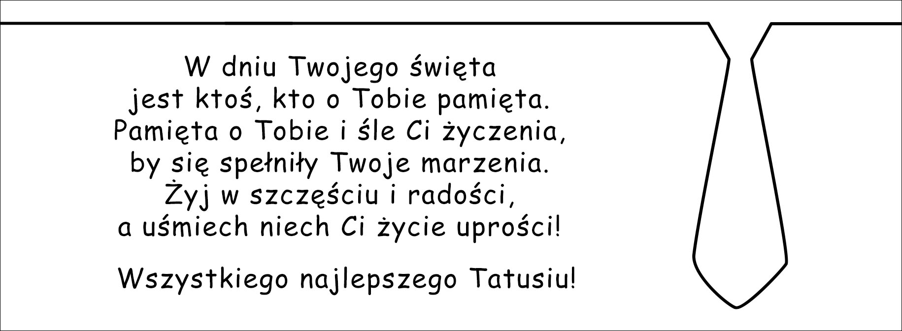 tabliczka z grawerem - życzenia dla taty