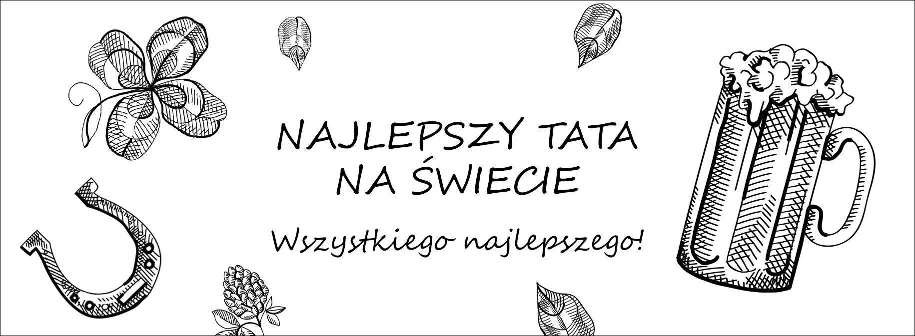 tabliczka z grawerem - życzenia dla taty