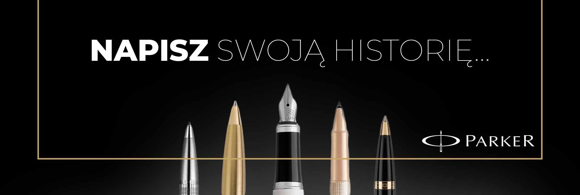 "Napisz swoją historię" baner Parker